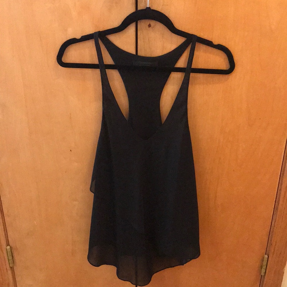 Alexander Wang Black Flowy Tank